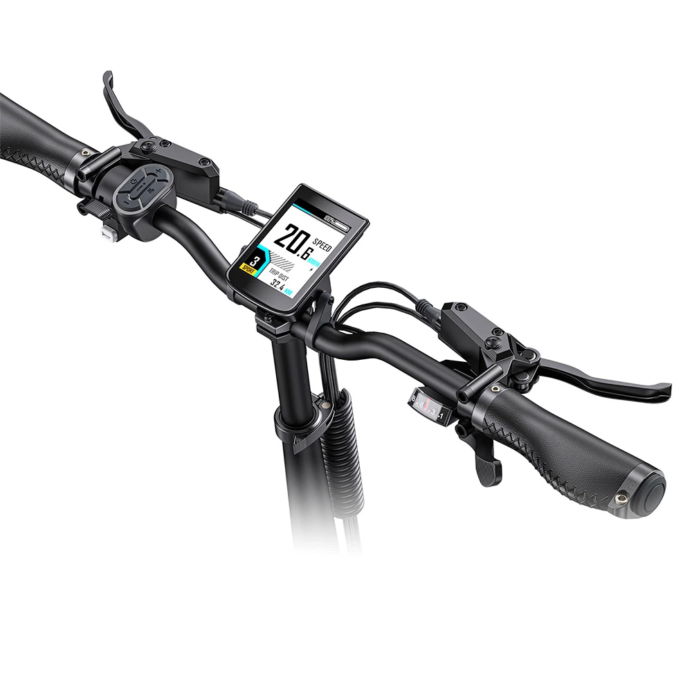 ENGWE ENGINE Pro Folding Electric Bicycle 20*4 Inch Fat Tire 750W Brushless Motor 48V 16Ah Battery 45km/h Max Speed Up To 120km Range 8 Speed System LCD Smart Display Hydraulic Disc Brakes - Black 4 ENGWE ENGINE Pro Folding Electric Bicycle 20*4 Inch Fat Tire 750W Brushless Motor 48V 16Ah Battery 45km/h Max Speed Up To 120km Range 8 Speed System LCD Smart Display Hydraulic Disc Brakes - Black - Image 4