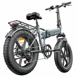 2PCS ENGWE EP-2 Pro Electric Bicycle 20 *4.0 Inch Fat Tires 750W Motor 48V 13Ah Battery 35Km/h Max Speed 100KM Range SHIMANO 7 Speed Gears 150KG Max Load Mountain Beach Snow Bicycle Dual Disc Brake Folding Bike - Gray -Zhengbu Shop engwe ep 2 pro folding electric moped bicycle 750w motor gray bfc32e 1652693974717 2