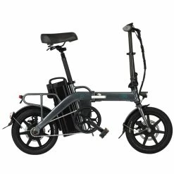 FIIDO L3 Folding Electric Moped Bike City Bike Commuter Bike 48V 350W 23.2Ah Lithium Battery 14 Inch Max 25km/h 130Km Max Mileage Long Distance - Grey