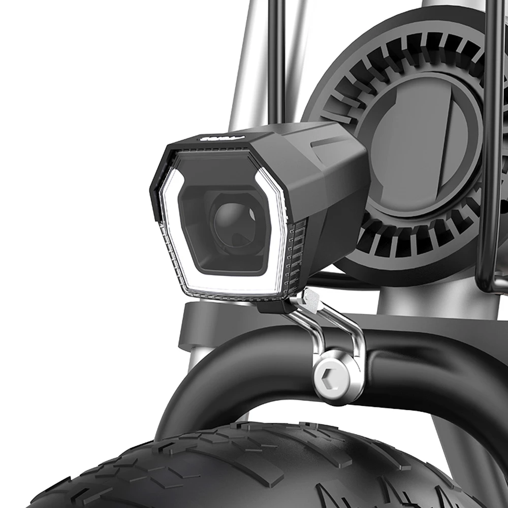 GOGOBEST GF500 Electric Bicycle 20*4.0 Inch Fat Tire 750W Motor 45Km/h Top Speed 48V 20Ah Battery 90-100KM Max Range Shimano 7-Speed Transmission Dual Disc Brake - Image 6