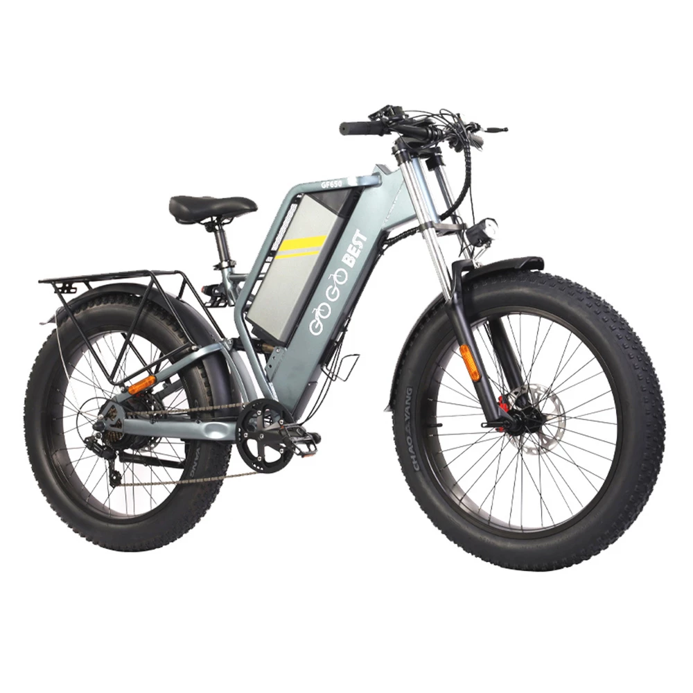 GOGOBEST GF650 Electric Bicycle 26*4.0 Inch Fat Tires 1000W Motor 45Km/h Top Speed 48V 20Ah Battery 90-100KM Max Range Dual Hydraulic Disc Brakes Shimano 7-Speed Transmission 5 GOGOBEST GF650 Electric Bicycle 26*4.0 Inch Fat Tires 1000W Motor 45Km/h Top Speed 48V 20Ah Battery 90-100KM Max Range Dual Hydraulic Disc Brakes Shimano 7-Speed Transmission - Image 5