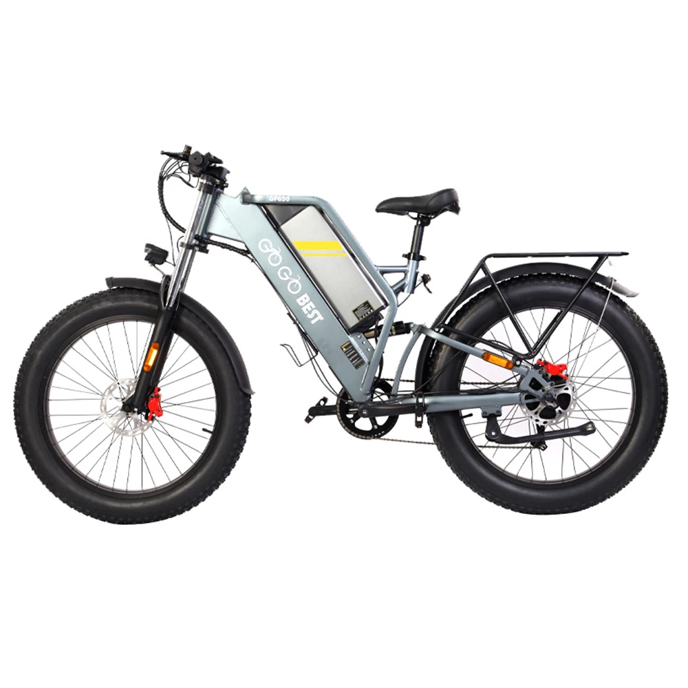 GOGOBEST GF650 Electric Bicycle 26*4.0 Inch Fat Tires 1000W Motor 45Km/h Top Speed 48V 20Ah Battery 90-100KM Max Range Dual Hydraulic Disc Brakes Shimano 7-Speed Transmission 4 GOGOBEST GF650 Electric Bicycle 26*4.0 Inch Fat Tires 1000W Motor 45Km/h Top Speed 48V 20Ah Battery 90-100KM Max Range Dual Hydraulic Disc Brakes Shimano 7-Speed Transmission - Image 4