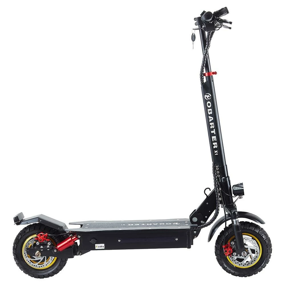 OBARTER X1 Folding Electric Sport Scooter 10" Off-road Tire 500W Brushless Motor 48V 20Ah Battery BMS 3 Speed Modes Dual Disc Brake Max Speed 55KM/h LED Display 40-50KM Long Range - Black 1 OBARTER X1 Folding Electric Sport Scooter 10" Off-road Tire 500W Brushless Motor 48V 20Ah Battery BMS 3 Speed Modes Dual Disc Brake Max Speed 55KM/h LED Display 40-50KM Long Range - Black