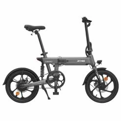 HIMO Z16 Folding Electric Bicycle 16 Inch 250W Motor Up To 80km Range Max Speed 25km/h 10Ah Removable Battery IPX7 Waterproof Smart Display Dual Disc Brake Global Version - Gray
