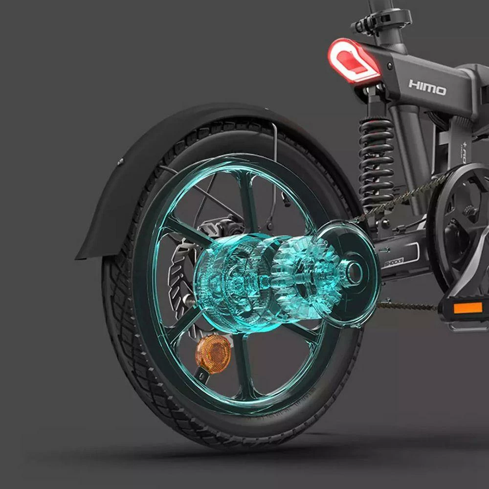 HIMO Z16 MAX Folding Electric Bicycle 16 Inch 250W Hall Brushless DC Motor Dual Disc Brake Up To 80km Range Max Speed 25km/h 10Ah Battery IPX7 Waterproof Smart Display - White 2 HIMO Z16 MAX Folding Electric Bicycle 16 Inch 250W Hall Brushless DC Motor Dual Disc Brake Up To 80km Range Max Speed 25km/h 10Ah Battery IPX7 Waterproof Smart Display - White - Image 2