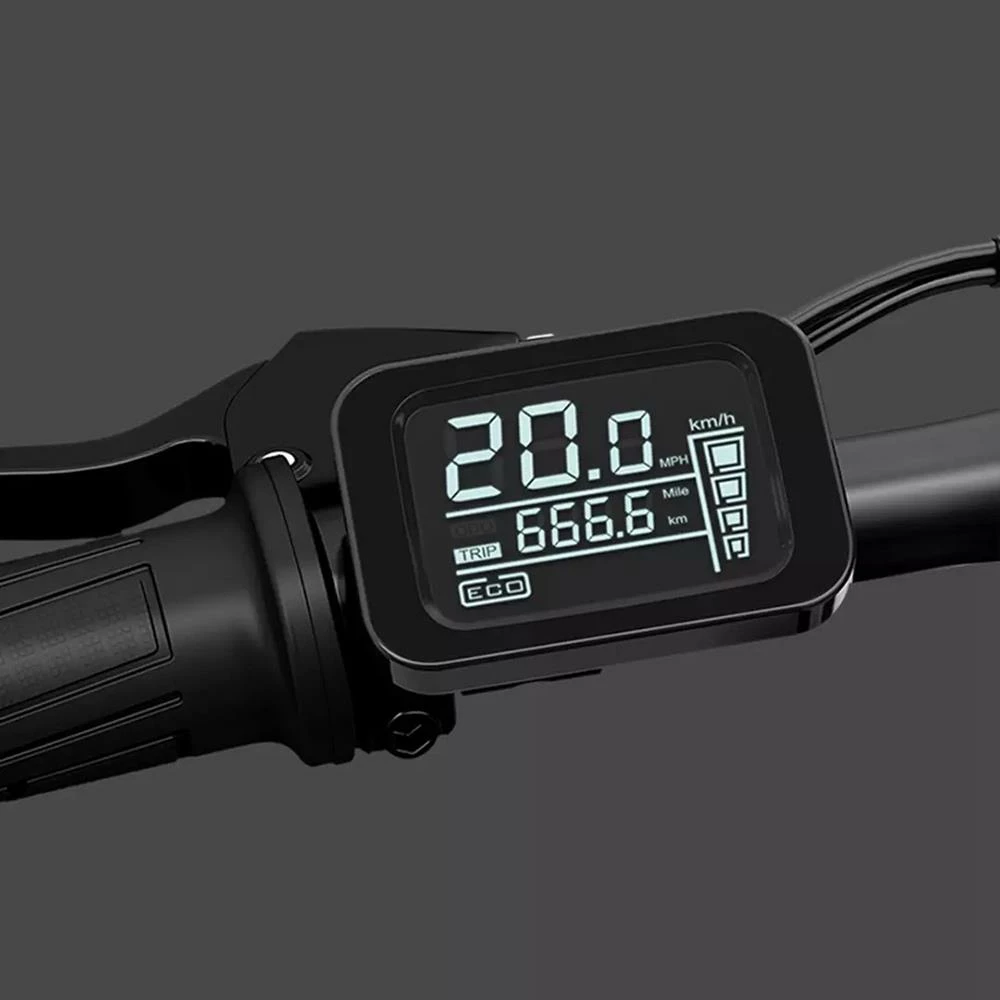 HIMO Z16 Folding Electric Bicycle 16 Inch 250W Motor Up To 80km Range Max Speed 25km/h 10Ah Removable Battery IPX7 Waterproof Smart Display Dual Disc Brake Global Version - Gray - Image 3