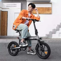 HIMO Z16 MAX Folding Electric Bicycle 16 Inch 250W Hall Brushless DC Motor Dual Disc Brake Up To 80km Range Max Speed 25km/h 10Ah Battery IPX7 Waterproof Smart Display - White 10 HIMO Z16 MAX Folding Electric Bicycle 16 Inch 250W Hall Brushless DC Motor Dual Disc Brake Up To 80km Range Max Speed 25km/h 10Ah Battery IPX7 Waterproof Smart Display - White -Zhengbu Shop himo z16 folding electric bicycle 250w motor gray 1587553791209 1