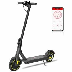 HappyRun HR365 MAX Folding Electric Scooter 10 Inch Honeycomb Tire 10.4Ah Battery 350W Brushless Motor 25km/h Max Speed Up To 35KM Range Electronic + Disc Brake - Black