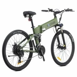 Alternative view of KAISDA K1-V Electric Bike 26 Inch Foldable Mountain Bike 250W Motor 25Km/h Max Speed 36V 10.4Ah Battery 70KM Max Range 120KG Max Load - Army Green