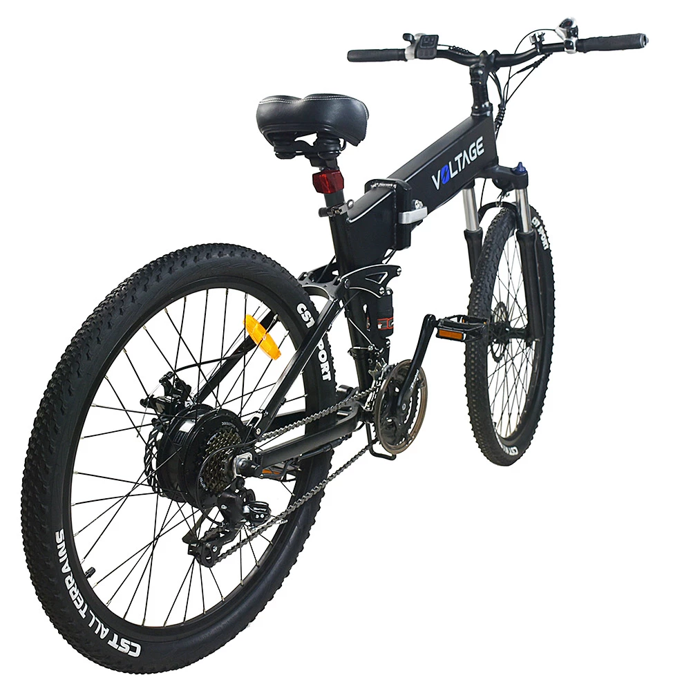 KAISDA K1-V Electric Bike 26 Inch Foldable Mountain Bike 250W Motor 25Km/h Max Speed 36V 10.4Ah Battery 70KM Max Range 120KG Max Load - Black 2 KAISDA K1-V Electric Bike 26 Inch Foldable Mountain Bike 250W Motor 25Km/h Max Speed 36V 10.4Ah Battery 70KM Max Range 120KG Max Load - Black - Image 2