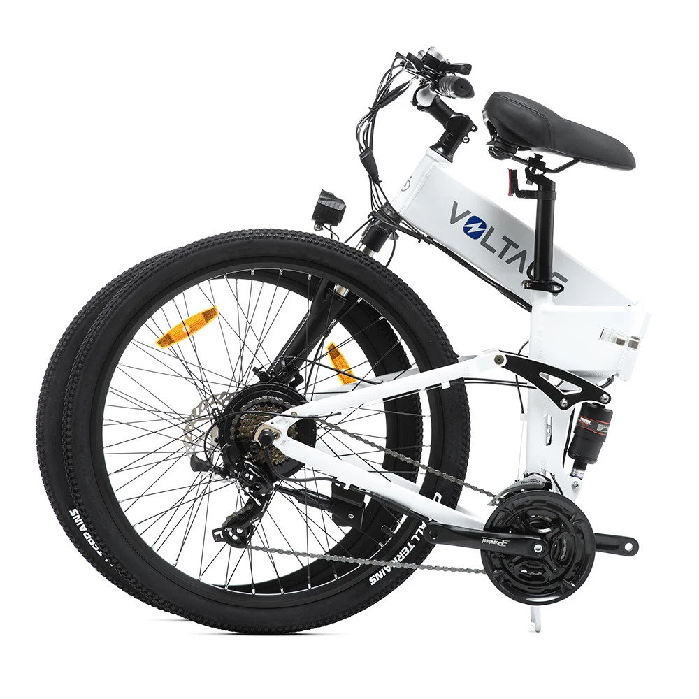 KAISDA K1-V Electric Bike 26 Inch Foldable Mountain Bike 250W Motor 25Km/h Max Speed 36V 10.4Ah Battery 70KM Max Range 120KG Max Load - White 5 KAISDA K1-V Electric Bike 26 Inch Foldable Mountain Bike 250W Motor 25Km/h Max Speed 36V 10.4Ah Battery 70KM Max Range 120KG Max Load - White - Image 5