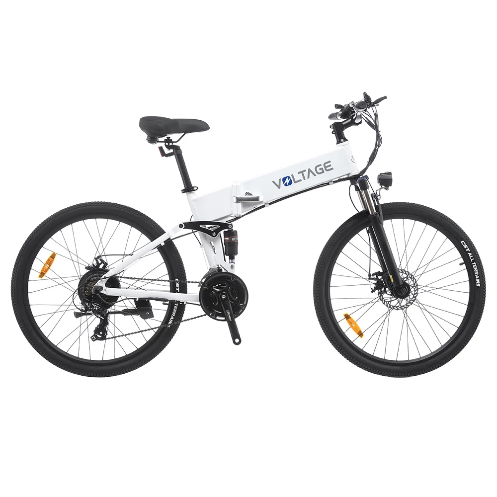 KAISDA K1-V Electric Bike 26 Inch Foldable Mountain Bike 250W Motor 25Km/h Max Speed 36V 10.4Ah Battery 70KM Max Range 120KG Max Load - White 3 KAISDA K1-V Electric Bike 26 Inch Foldable Mountain Bike 250W Motor 25Km/h Max Speed 36V 10.4Ah Battery 70KM Max Range 120KG Max Load - White - Image 3
