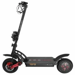 KUGOO G-Booster Folding Electric Scooter 10 Inch Tires 2*800W Dual Motors 3 Speed Modes Max 55Km/h Speed 48V 23AH Battery For 85KM Range Max Load 120KG Dual Disc Brakes With Seat - Black