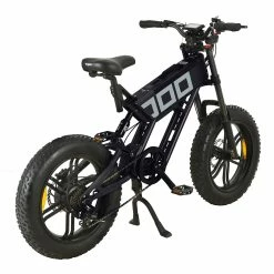 Alternative view of KUGOO T01 Electric Bicycle 48V 500W Motor 13Ah Battery 20*4.0 Inch Fat Tires 38Km/h Max Speed Shimano 7-Speed Gears Hydraulic Brakes 50-65KM Mileage 150KG Load Electric Mountain Bike - Black