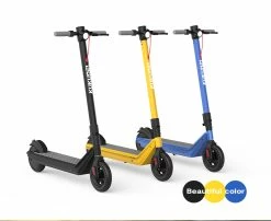 Kukudel 856 Folding Electric Scooter 8.5 Inch Tire 350W Motor 36V 7.5Ah Battery Max Speed 25km/h LCD Display 22-26km Max Range Aluminium Alloy Body - Yellow