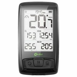 Meilan M4 Bike Computer Wireless Speedometer Odometer 2.5 Inch IML Mirror Surface Screen - Black