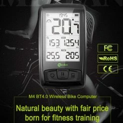 Meilan M4 Bike Computer Wireless Speedometer Odometer 2.5 Inch IML Mirror Surface Screen - Black 11 Meilan M4 Bike Computer Wireless Speedometer Odometer 2.5 Inch IML Mirror Surface Screen - Black -Zhengbu Shop meilan m4 bike computer ilm screen wireless speedometer odometer black 1574132262832