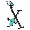 Merax X-Bike Lite Magnetic Foldable Exercise Bike With Padded Seat And LCD Console - Blue