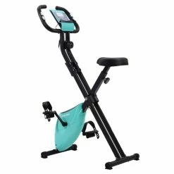 Merax X-Bike Lite Magnetic Foldable Exercise Bike With Padded Seat And LCD Console - Blue
