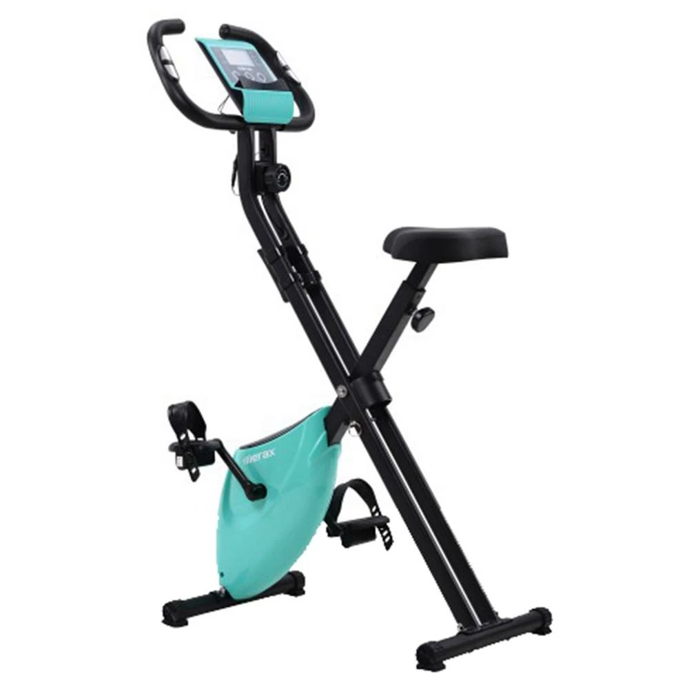 Merax X-Bike Lite Magnetic Foldable Exercise Bike With Padded Seat And LCD Console - Blue 1 Merax X-Bike Lite Magnetic Foldable Exercise Bike With Padded Seat And LCD Console - Blue
