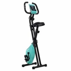 Merax X-Bike Lite Magnetic Foldable Exercise Bike With Padded Seat And LCD Console - Blue -Zhengbu Shop merax magnetic foldable exercise bike red 1599465660562 1