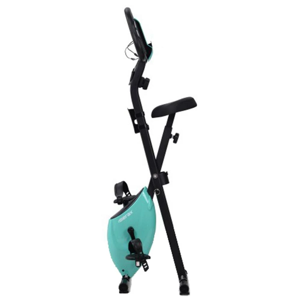 Merax X-Bike Lite Magnetic Foldable Exercise Bike With Padded Seat And LCD Console - Blue 4 Merax X-Bike Lite Magnetic Foldable Exercise Bike With Padded Seat And LCD Console - Blue - Image 4