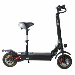 BEZIOR S1 Off-Road Electric Scooter 13Ah Battery 1000W Motor Up To 50KM Travel Mileage 10 Inch Wheel 45Km/h Disk Brake Aluminum Alloy Body - Black
