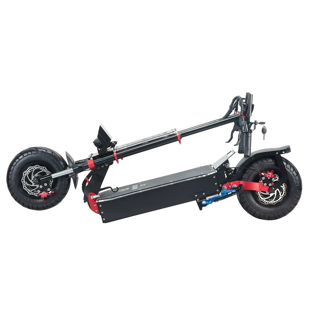 OBARTER X5 Folding Electric Sport Scooter 13" Off-road Tyre 2800W X2 Brushless Motor 60V 30Ah Battery BMS 3 Speed Modes Oil Disc Brake Max Speed 85KM/h LED Display 65km-75km Long Range - Black 4 OBARTER X5 Folding Electric Sport Scooter 13" Off-road Tyre 2800W X2 Brushless Motor 60V 30Ah Battery BMS 3 Speed Modes Oil Disc Brake Max Speed 85KM/h LED Display 65km-75km Long Range - Black - Image 4