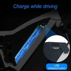 Alternative view of ONESPORT ONES1 Electric Bike 26*4.0 Inch Fat Tires 48V 500W Motor 10Ah Battery 25Km/h Max Speed Shimano 7 Speed - White