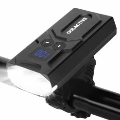 OOLACTIVE YQ-Y20 Bicycle Headlights 5200mAh Battery 1200 Lumes With Battery Indicator - Black