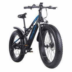 Shengmilo MX03 1000W 48V 17Ah 26 Inch E-bike 40km/h Max Speed 40-50km Mileage Range 180kg Max Load Electric Bike - Black