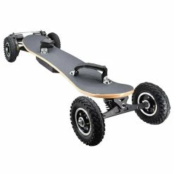 SYL-08 V3 Version Electric Off Road Skateboard With Remote Control 1450W Motor Up To 38km/h 10Ah Battery Maple Plank 8 Inch Wheel Max Load 130kg Left Foot Front Regular Stance - Black