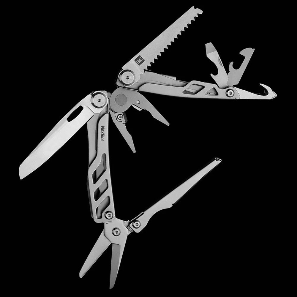 HUOHOU 15 In 1 Multitool Pocket Knife Multi-Pliers Tool With Bottle Opener Saw Cutter For Survival By Xiaomi Youpin - Silver 2 HUOHOU 15 In 1 Multitool Pocket Knife Multi-Pliers Tool With Bottle Opener Saw Cutter For Survival By Xiaomi Youpin - Silver - Image 2