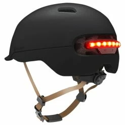 Xiaomi Smart4u SH50 Smart City Commuter Bling Helmet With Automatic Sensor Lighting IPX4 Waterproof Magnetic Charge Long Standby Size L - Black